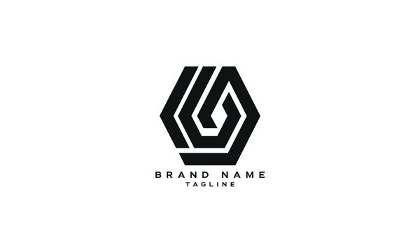 MBJ, MBD, CBJ, Abstract initial monogram letter alphabet logo design