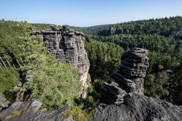 Die Sächsische Schweiz, abstrakter Sandstein