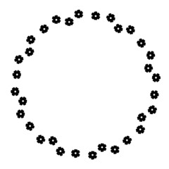 Flower vector, floral vector illustration, flower silhouette