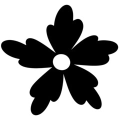 Flower vector, floral vector illustration, flower silhouette