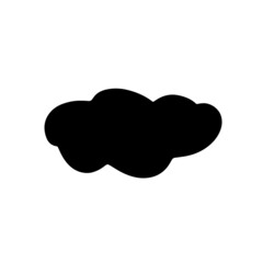 Cloud silhouette illustration, colud vector