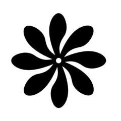 Flower vector, flower silhouette, floral illustration