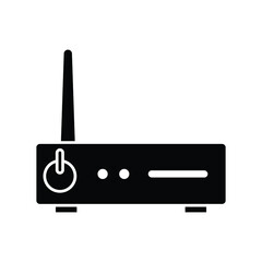 Router Vector icon which is suitable for commercial work and easily modify or edit it

