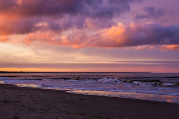 Fototapeta premium Sunset on the baltic sea