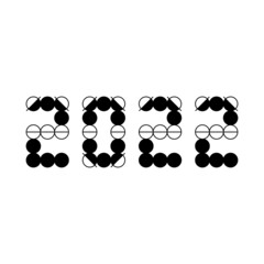 emblem 2022. Vector Geometric Abstract shapes. Boho isolated elements. Mid century modern minimalist art print