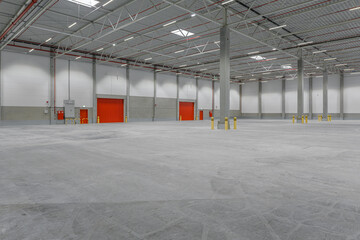 logistics hall new empty interior