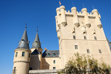 Fototapeta premium Decoration on the walls of the Alcazar de Segovia, Castilla y Leon. Spain
