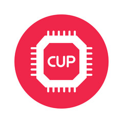 Processor Chip Vector icon which is suitable for commercial work and easily modify or edit it

