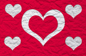 Valentines Day greeting card concept. red heart background. Valentines Day