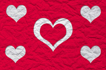 Valentines Day greeting card concept. red heart background. Valentines Day