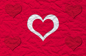 Valentines Day greeting card concept. red heart background. Valentines Day