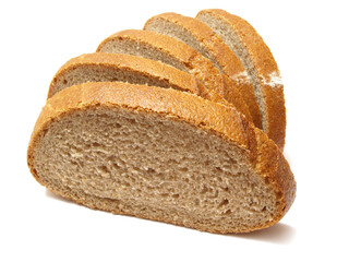 Bread on a white background