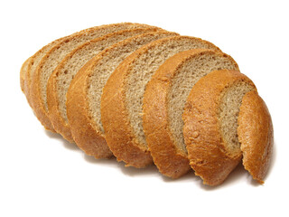 Bread on a white background