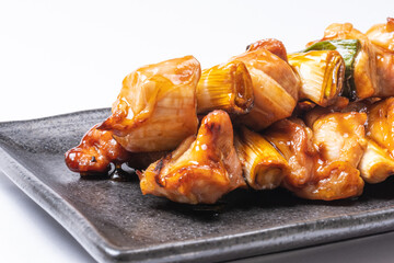 【料理】焼き鳥のタレ味　ねぎま