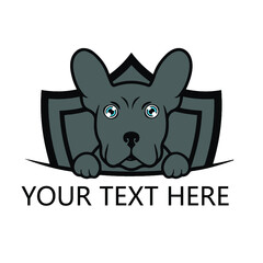 dog logo design template 