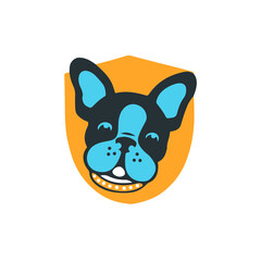 dog logo design template 