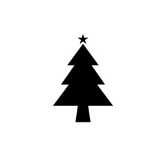 christmas tree  simple design vector