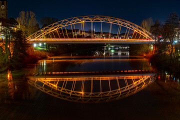 Obraz premium Bamberg bei Nacht
