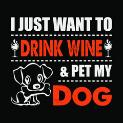 Dog vintage t-shirt, Dog lover t-shirt design, Dog Quote t-shirt Design, Dog typography slogan with cartoon dog