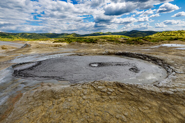 The mud volcanoes of Berca in Romania	