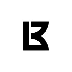 letter B logo, simple, elegant, abstract