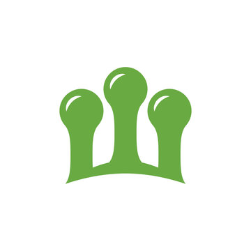 element trichome cannabis logo design vector.
