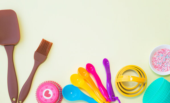 Set Of Different Bright Confectionery Tools