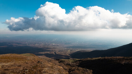 山からの景色・空撮