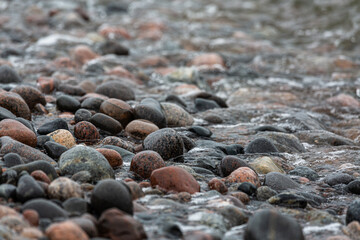 A rocky beach on the shores of the Baltic Sea