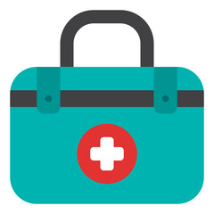 first aid kit flat icon