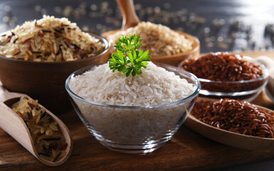 Composition with different sorts of rice