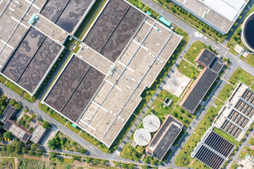 Fototapeta premium Sewage treatment plant