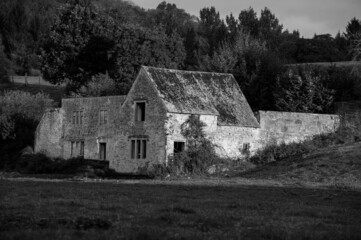 old abandoned farm house