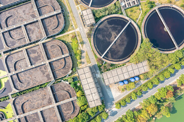 Fototapeta premium Sewage treatment plant