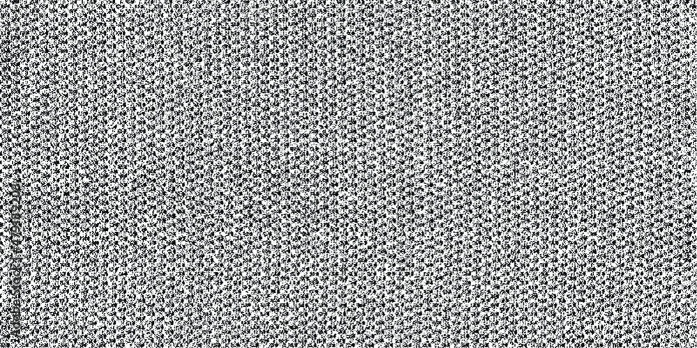 Poster vector fabric texture. distressed texture of weaving fabric. grunge background. abstract halftone ve