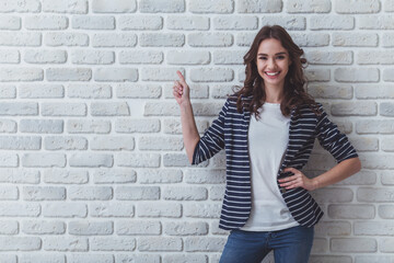 The girl in the studio