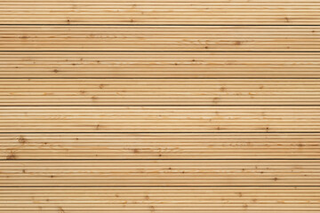 Exterior wooden decking or flooring isolated on white background
