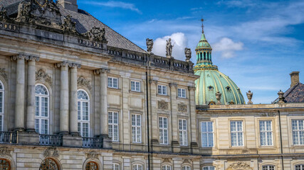 Fototapeta premium Dänemark Frederiks Kirke (Marmorkirche) in Kopenhagen Amalienborg