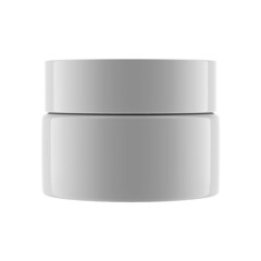 5g plastic jar cosmetic container white isolated