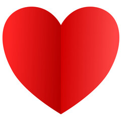 Red Paper Heart Shape