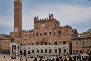 Obraz premium historical city Siena Tuscany Italy palio historical city Siena Tuscany Italy palio -