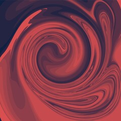 red black color psychedelic fluid art abstract background concept design vector illustration