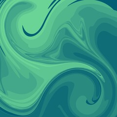 green color psychedelic fluid art abstract background concept design vector illustration
