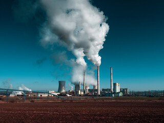 coal fired power station and Combined cycle power plant , Pocerady, Czech republic