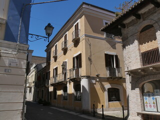 facade of  D'Annunzio italian poet house in Pescara