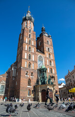 Fototapeta premium Big sqaure at Krakow old city center