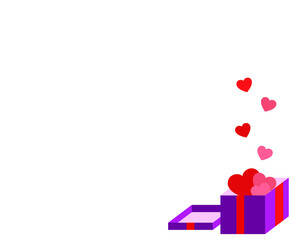 Valentines day banner perfect for web and social media. Valentines day background.