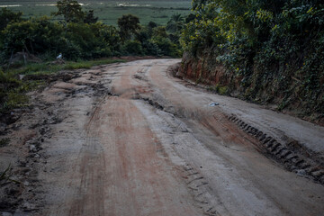 Estrada de terra. Rally