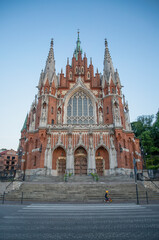 Fototapeta na wymiar Decorative old church in Krakow, Poland