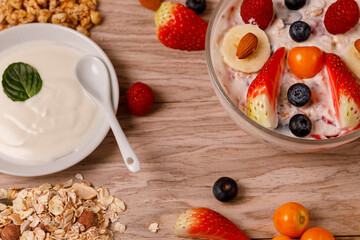 Frischen vitamin Früchte Müsli